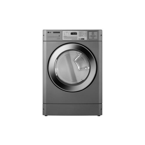 Front-loading washing machine with a circular door and digital control panel Front-loading washing machine with a circular door and digital control panel