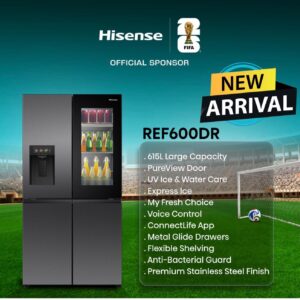 Hisense 615L Multi Door Refrigerator REF600DR